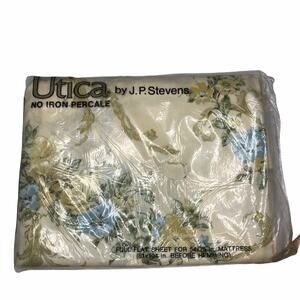 Utica Vintage Floral Cottagecore Full Flat Sheet